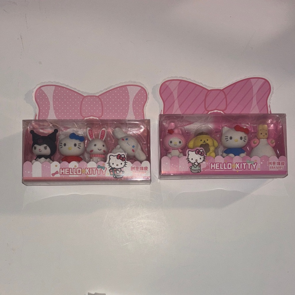 Hello Kitty Eraser Set  you choose